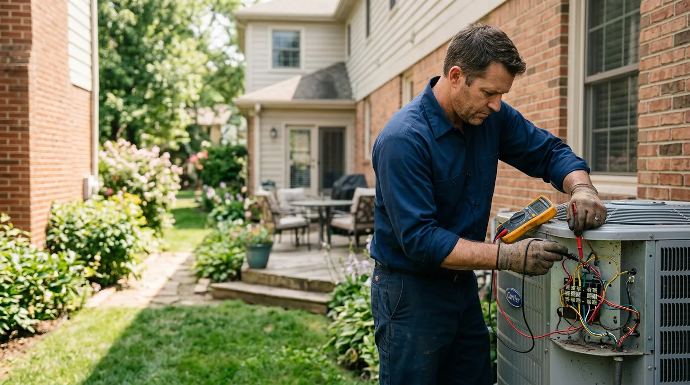 HVAC technician working near Waterford, MI